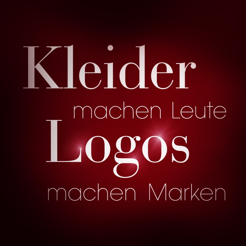 Kleider machen Leute, Logos machen Marken.jpg