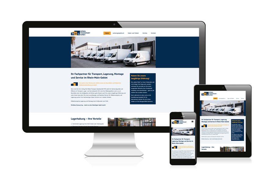 Webseite responsive Möbel Transport GmbH, Groß-Zimmern